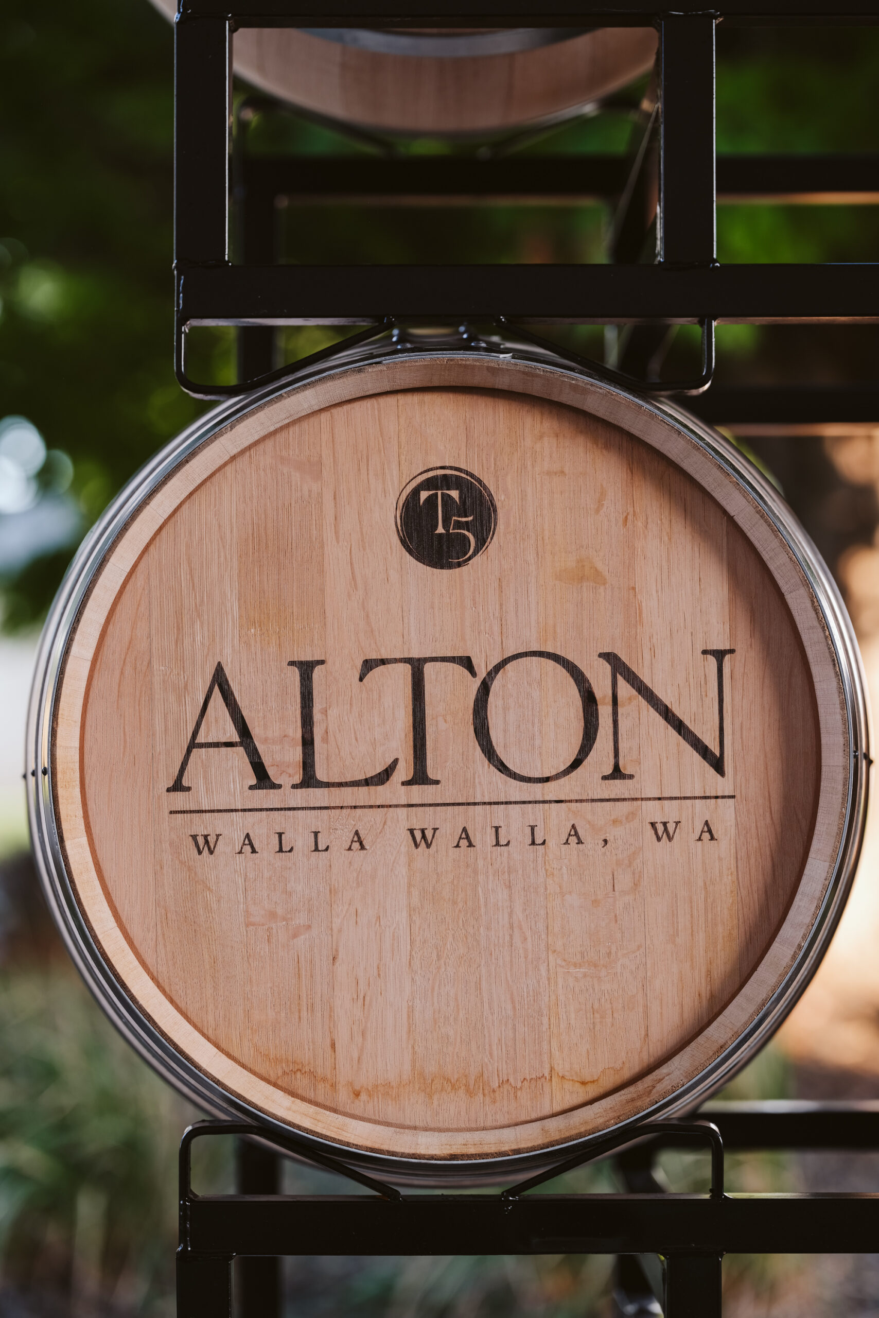 Alton wine, poured