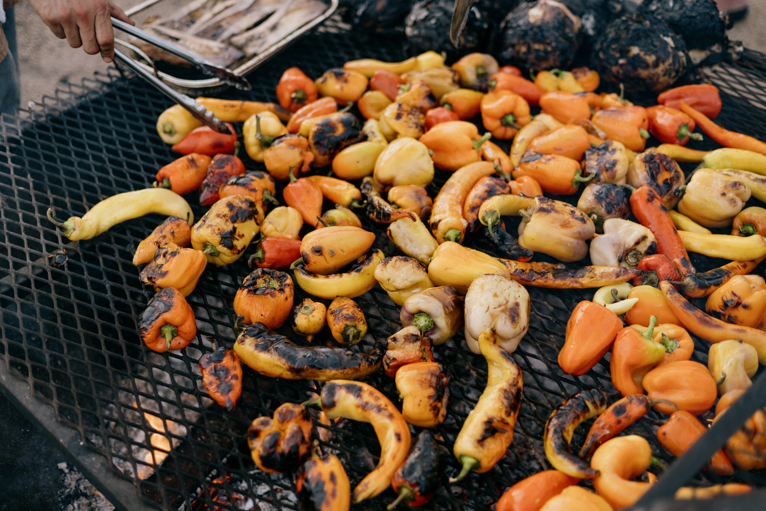 Peppers on the plate